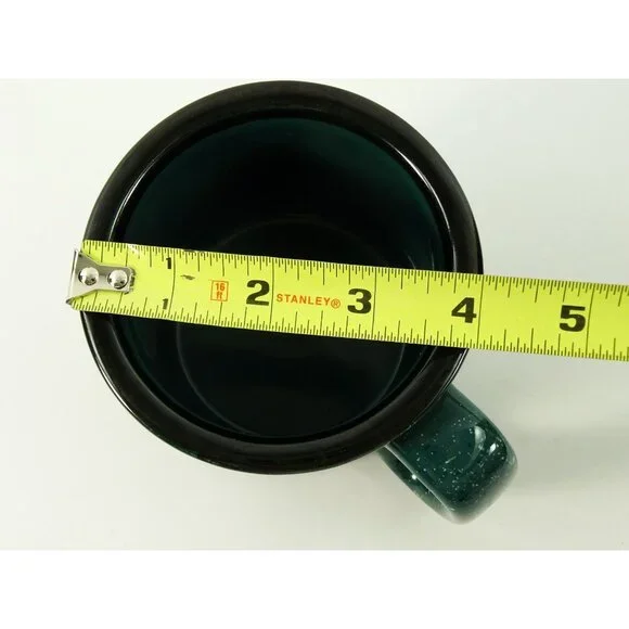 Kwantlen University College Coffee Mug Cup Green Speckled Thick Surrey BC - Picture 8 of 9